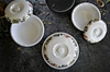 melamine serving bowl with lid